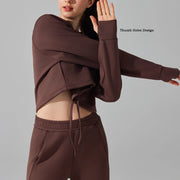 Soft, short-sleeved crewneck sweatshirt for women, suitable for sports training or playing pickleball