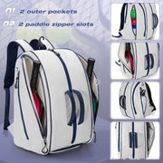 Pickle Ball Paddle Storage Bag With Protective Padding Ergonomic Shoulder Design